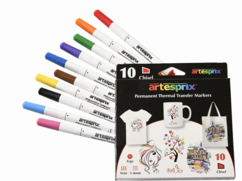 Artesprix Iron-On-Ink Sublimation Markers 10 pack